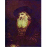 Portrait Of A Bearded Old Man By Rembrandt Photo Cut Out