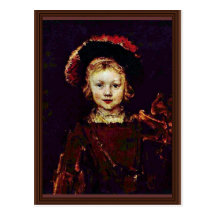 Portrait Of A Boy (Titus Rembrandt'S Son?) Postcards