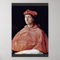 Portrait Of A Cardinal By Raffael (Best Quality) Poster