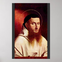 Portrait Of A Carthusian By Christus Petrus Print