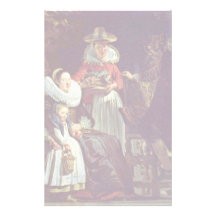 Portrait Of A Family By Jordaens Jacob Customized Stationery