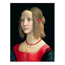Portrait of a Girl, c.1490 Post Card