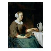 Portrait of a Girl Seated at a Table postcards