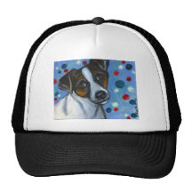 Portrait of a Jack Russell Trucker Hat