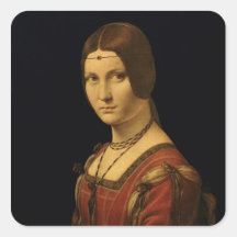 Portrait of a Lady from the Court of Milan Stickers