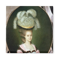 Portrait of a Lady in a Hat magnets