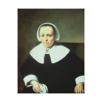 Portrait of a Lady with White Collar and Cuffs canvas prints