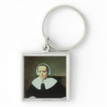 Portrait of a Lady with White Collar and Cuffs keychains