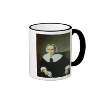 Portrait of a Lady with White Collar and Cuffs mugs