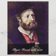 Portrait Of A Man By Gossaert Jan (Best Quality) Custom Flyer