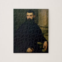 Portrait of a Man (oil on canvas) 2 Jigsaw Puzzle