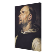 Portrait of a Monk Stretched Canvas Print