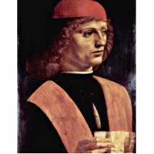 Portrait Of A Musician, By Leonardo Da Vinci Acrylic Cut Out