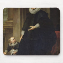 Portrait of a Nobleman and his Child Mouse Pads