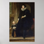 Portrait of a Nobleman and his Child posters