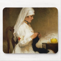 Portrait of a Nurse from the Red Cross mousepads