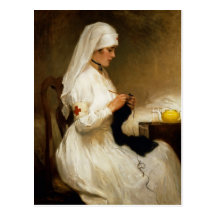Portrait of a Nurse from the Red Cross Postcard