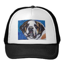 Portrait of a Saint Bernard Mesh Hat