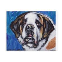 Portrait of a Saint Bernard Post Card