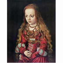 Portrait Of A Saxon Princess By Lucas Cranach Der Cut Out