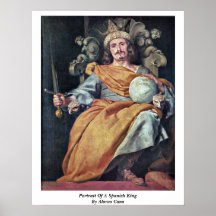 Portrait Of A Spanish King By Alonso Cano Print