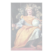 Portrait Of A Spanish King By Cano Alonso Customized Stationery