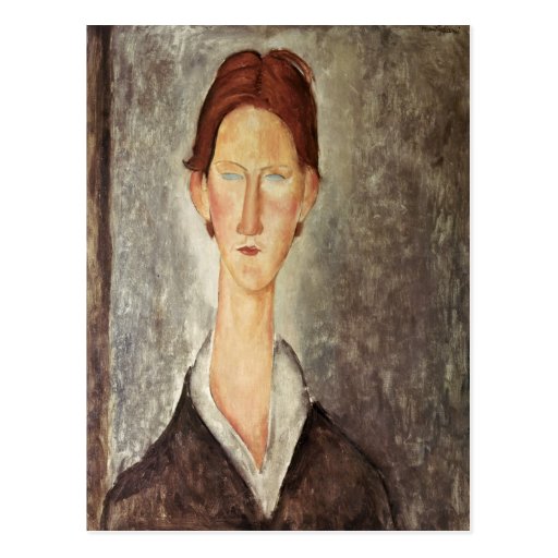 Portrait of a Student, c.1918-19 Postcard
