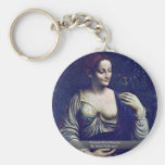 Portrait Of A Woman By Melzi Francesco Key Chains