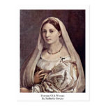 Portrait Of A Woman By Raffaello Sanzio Post Cards