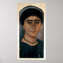 Portrait of a woman, from Fayum, 1st-4th century Print