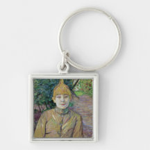 Portrait of a woman, possibly the French dancer Lo Key Chain