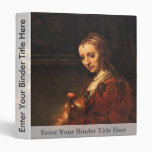 Portrait Of A Woman With A Red Carnation, English: 3 Ring Binder