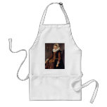 Portrait Of A Woman With Lace Collar And Bonnet Apron