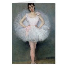 Portrait of a Young Ballerina Cards