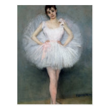 Portrait of a Young Ballerina Post Cards