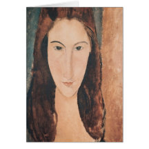 Portrait of a Young Girl Card