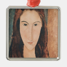 Portrait of a Young Girl Christmas Ornaments