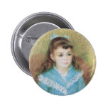 Portrait of a Young Girl (Elizabeth Maitre) Renoir Pinback Button