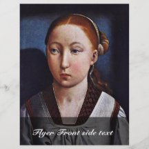 Portrait Of A Young Girl (Joanna The Mad?) By Flan Custom Flyer