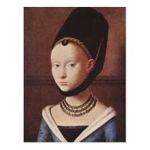 Portrait of a Young Girl Postcard