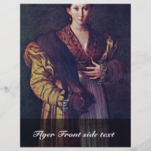 Portrait Of A Young Lady Called Anteia. Personalized Flyer