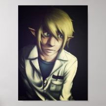 Portrait of a Young Mad Scientist Poster