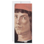Portrait Of A Young Man With Red Cap By Botticelli rack cards