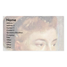 Portrait Of A Young Woman By Edgar Degas Business Cards