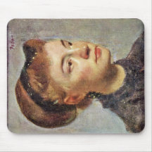 Portrait Of A Young Woman By Edgar Degas Mousepad