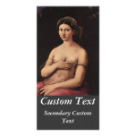 Portrait of a Young Woman Personalized Photo Card