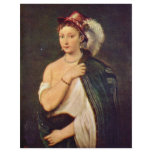 Portrait Of A Young Woman With Feather Hat Flyer