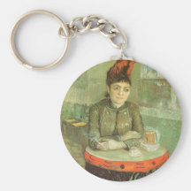 Portrait of Agostina Segatori by Vincent van Gogh Key Chains