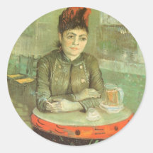 Portrait of Agostina Segatori by Vincent van Gogh Sticker