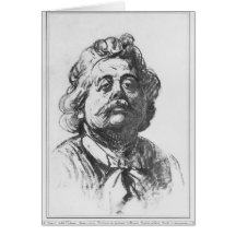 Portrait of Albert Ernest Carrier-Belleuse Greeting Card